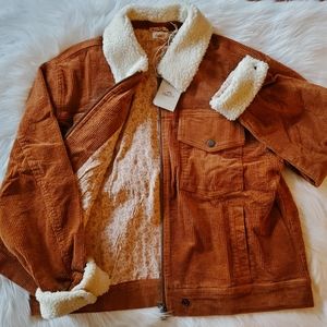 Faherty Varro corduroy sherpa jacket - women's